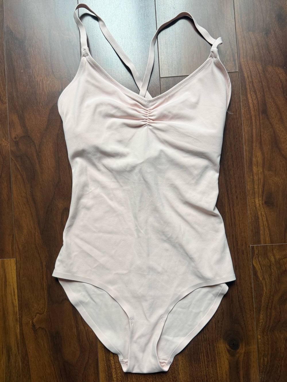 🆕 Athleta Avant Light Pink Sleeveless Bodysuit / NWT! / XS / Criss-Cross Back - Picture 5 of 9